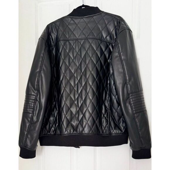 Zara Faux Leather Bomber Jacket XL - Picture 5 of 5